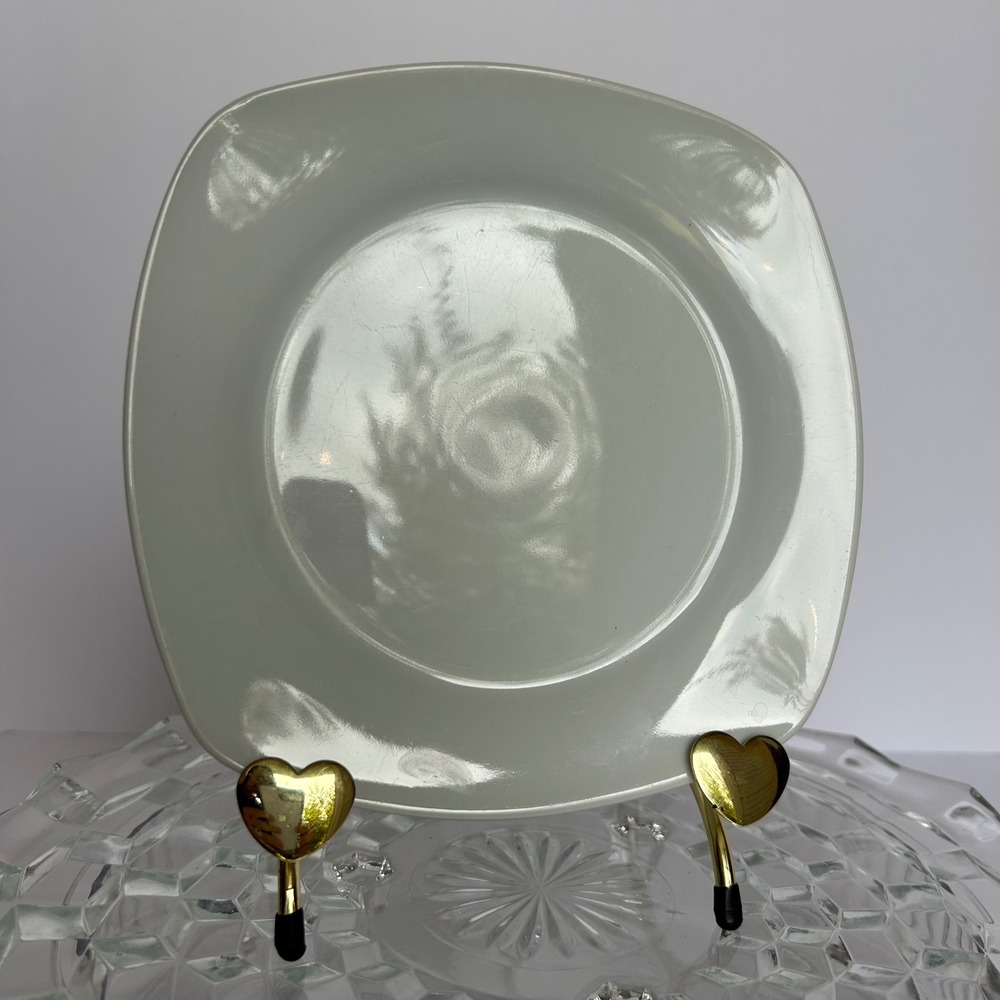 Square White Plate Modern Minimalist‎ Dinnerware Serving Platter Display Stand